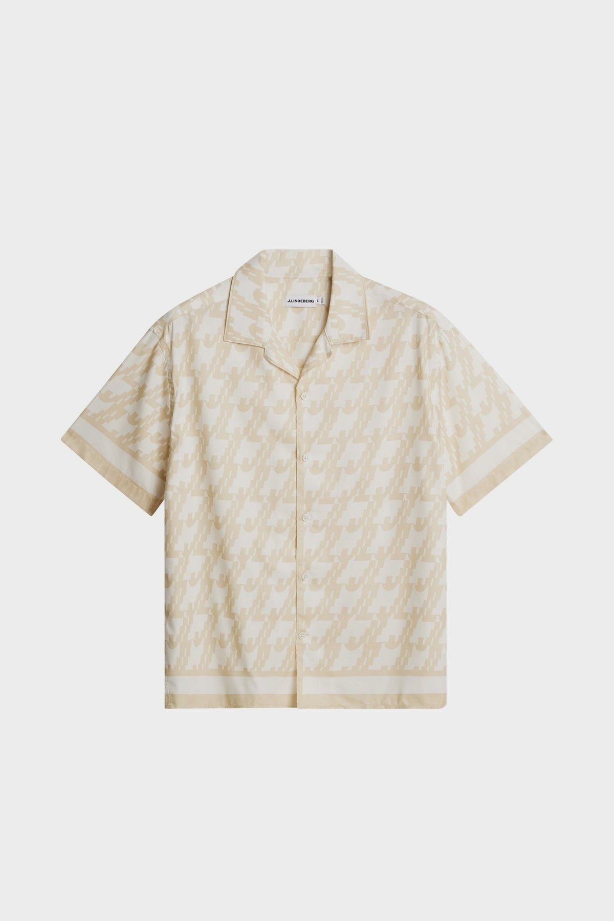 Ellis Border Resort Shirt / Glitch White