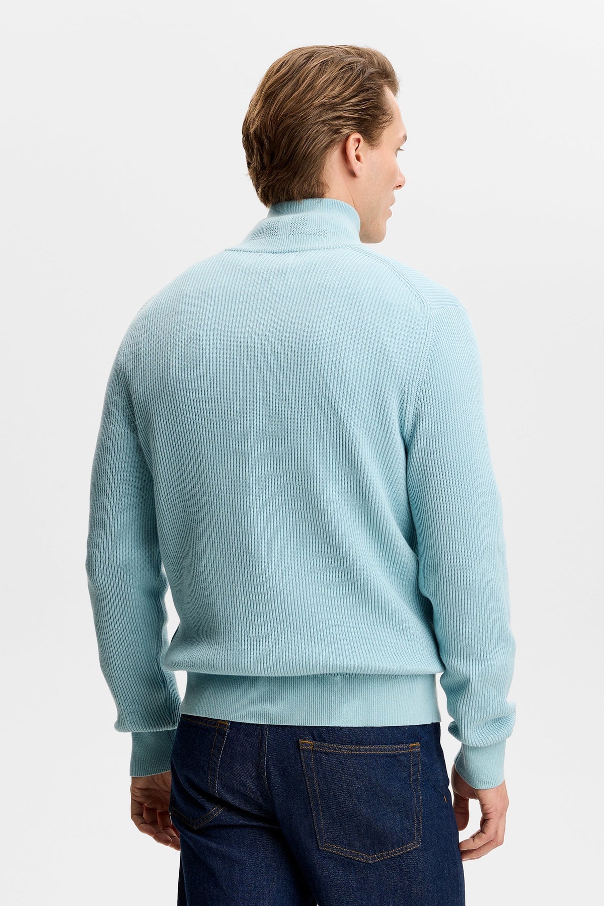 Alexis Full Zip Cardigan / Forget-Me-Not