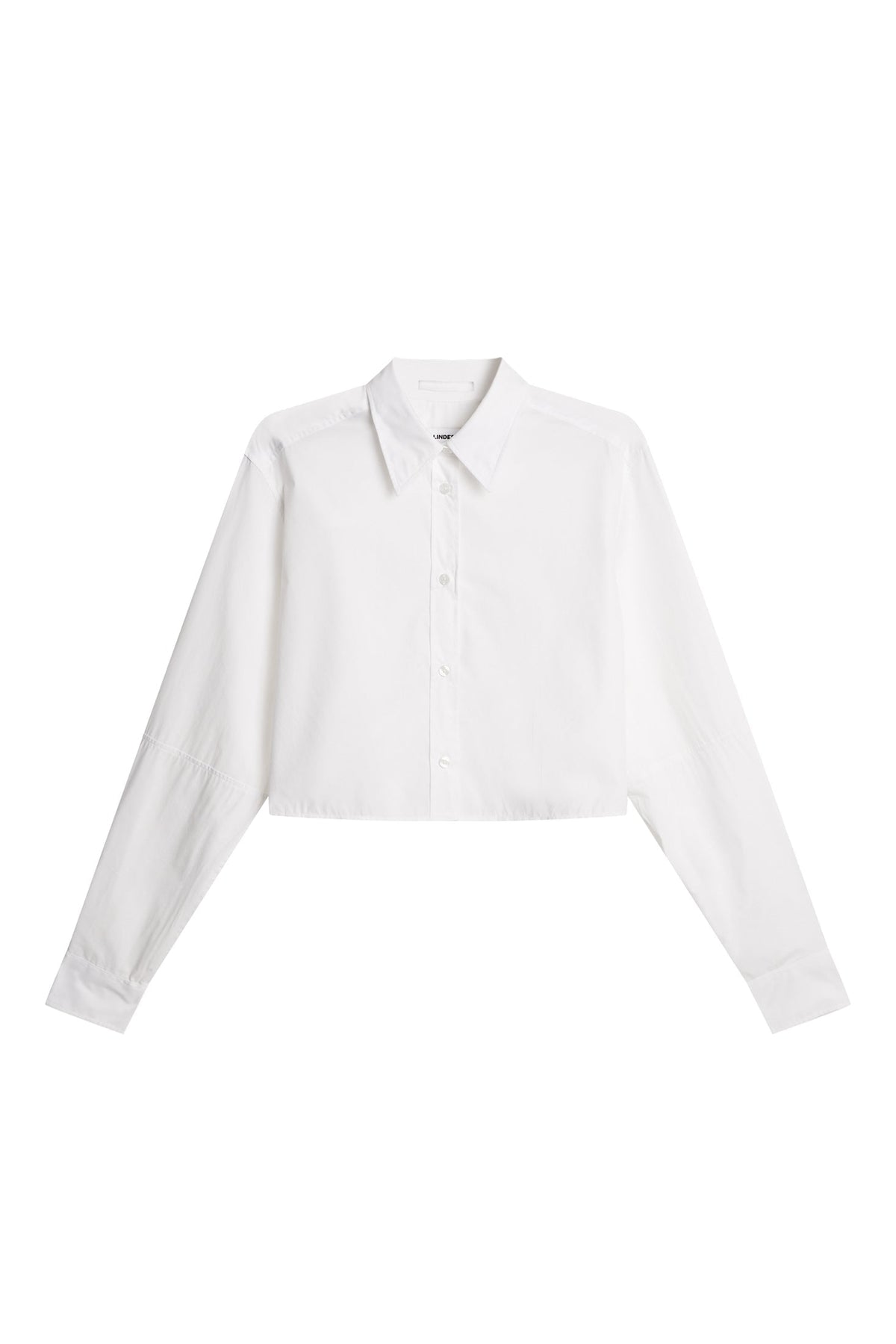 Jelina Cotton Solid Shirt / White