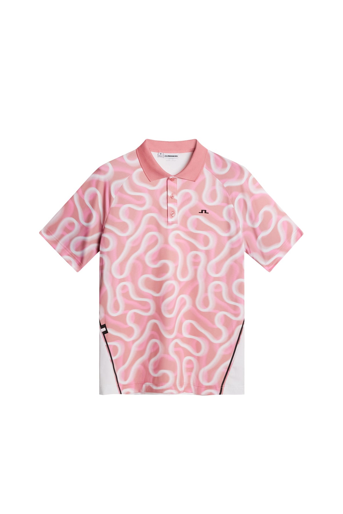 Paul Print Polo / Rally Flamingo M