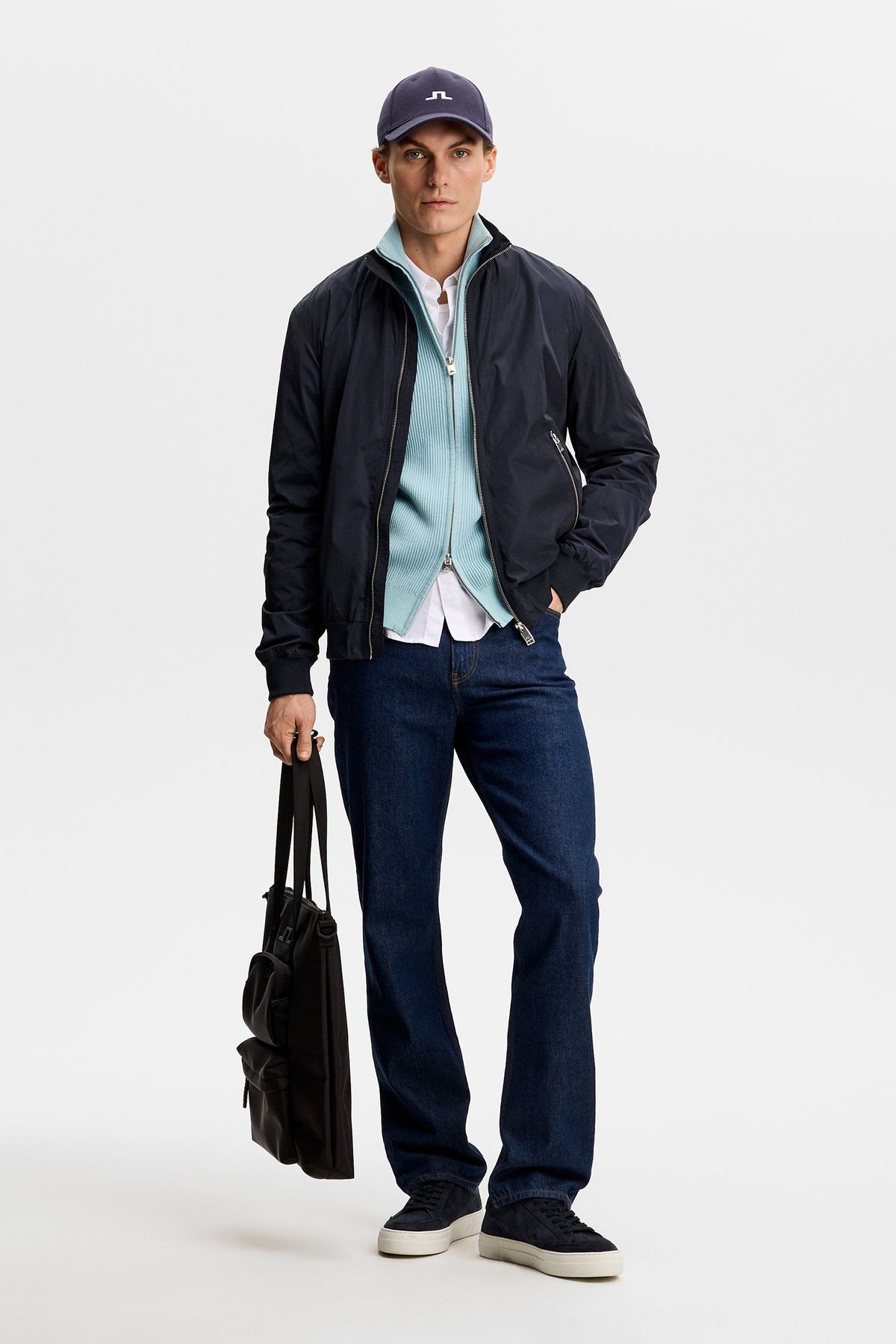 Alexis Full Zip Cardigan / Forget-Me-Not