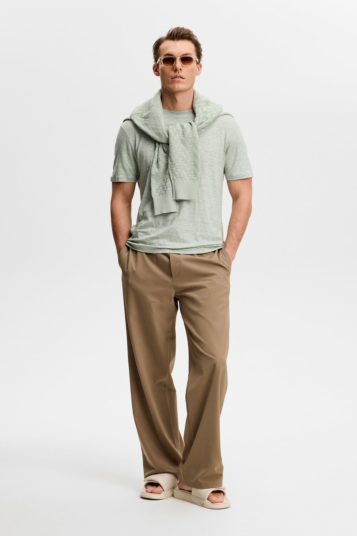 Coma Linen Tee / Jadeite