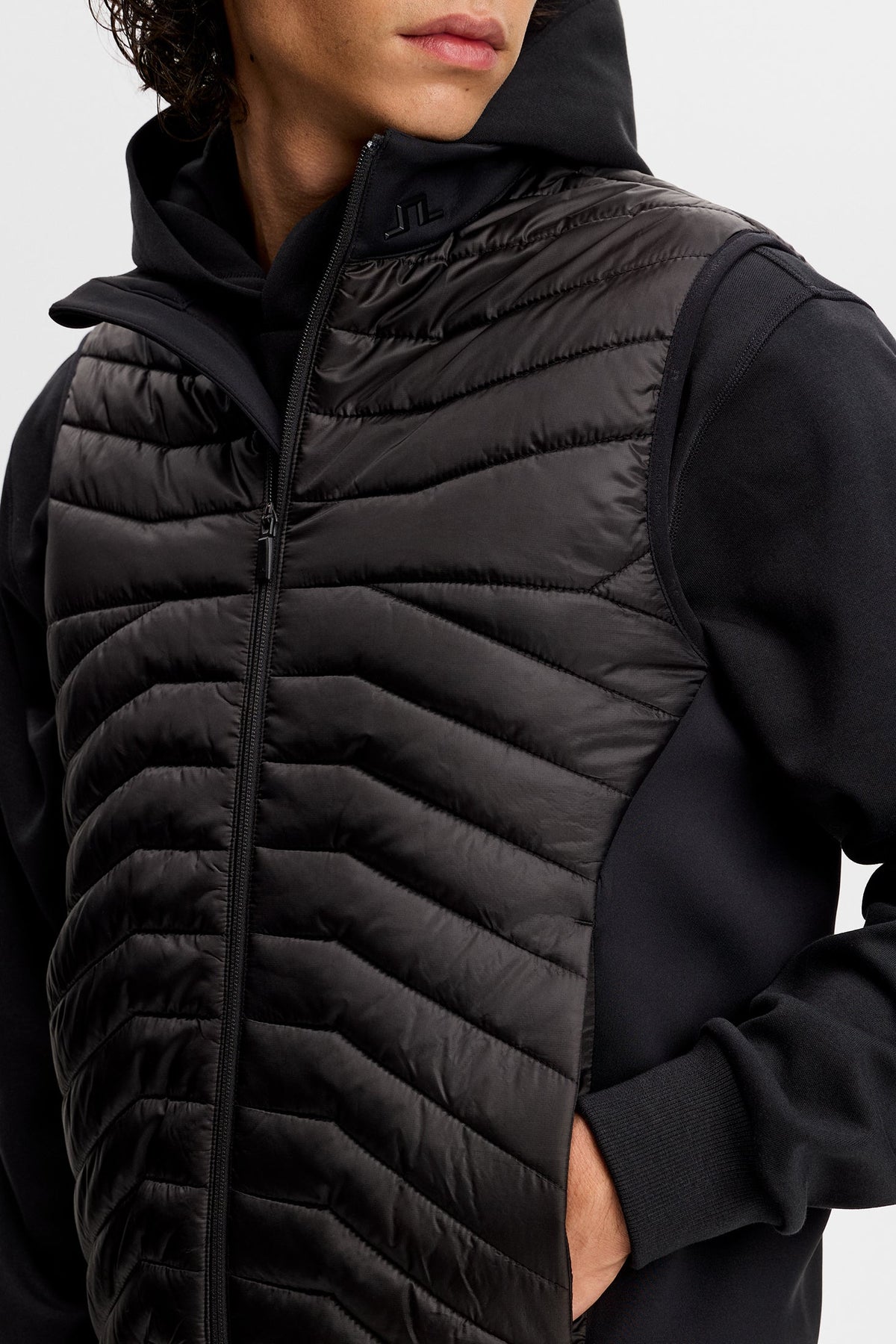 Heyden Quilt Hybrid Vest / Black
