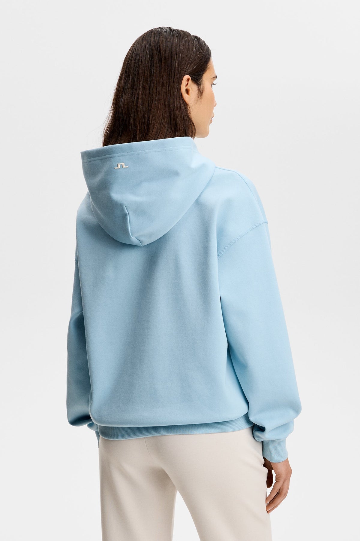 Cove Print Hood / Forget-Me-Not