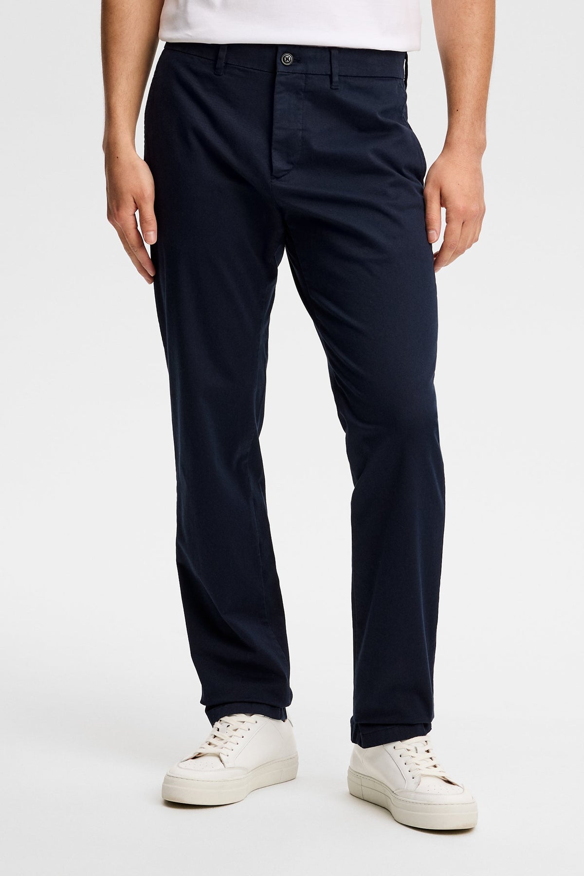 Chaze Cotton Stretch Pants / Navy