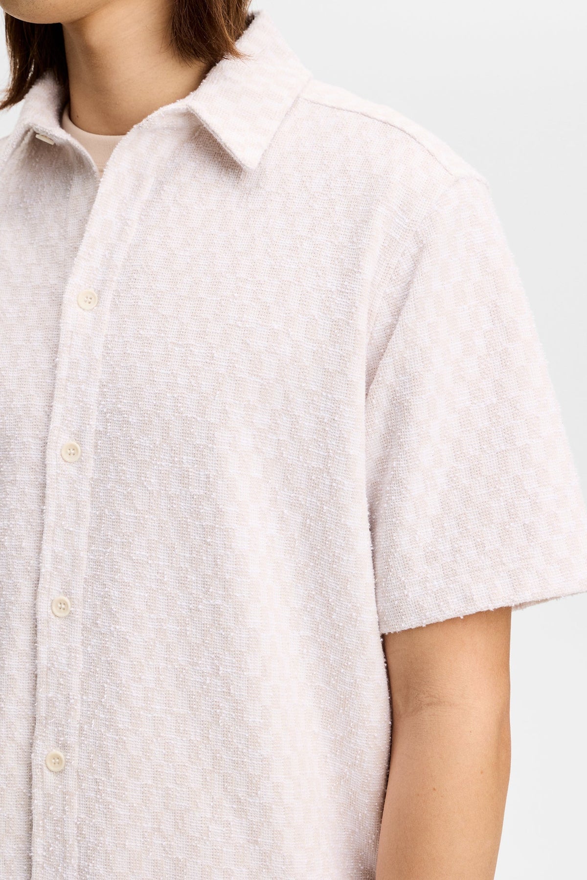 Torpa Jacquard Shirt / Moonbeam